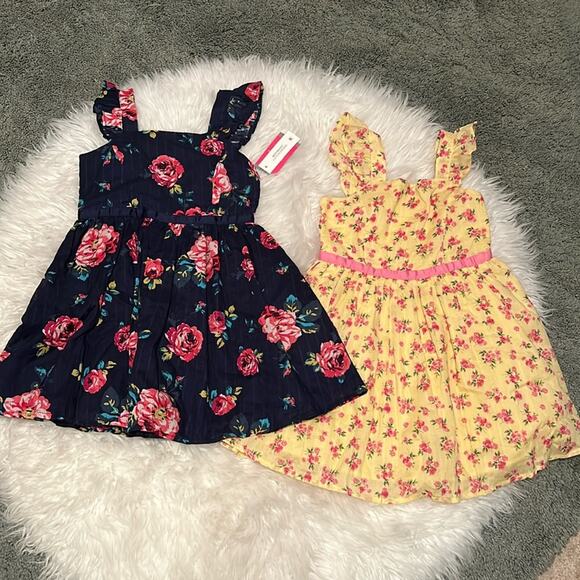 NWT Floral Cotton Dress Bundle Size XS 4-5T - Picture 1 of 8